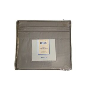 NEW SEALED Nestl King Size 4 Piece Bed Sheet Set Gray Soft Microfiber Bedding